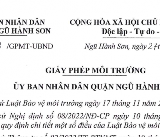 XIN GIẤY CẤP PHÉP MÔI TRƯỜNG, GIẤY PHÉP PCCC